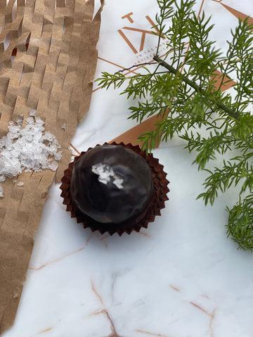 Dark Chocolate Sea Salt Truffles