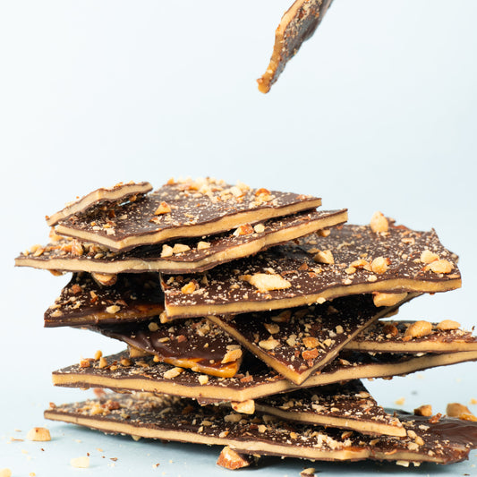 Roasted Almond & Maldon Sea Salt Toffee Bark