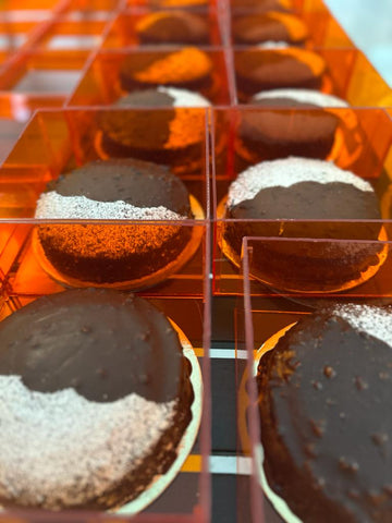 Vanilla Cake with Rocher Glaze