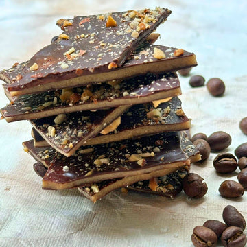 Coffee & Roasted Almond Toffee Bark