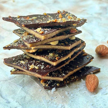 Roasted Almond & Maldon Sea Salt Toffee Bark