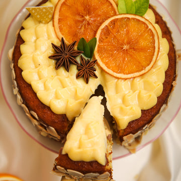 GF Orange Cake with Orange Curd