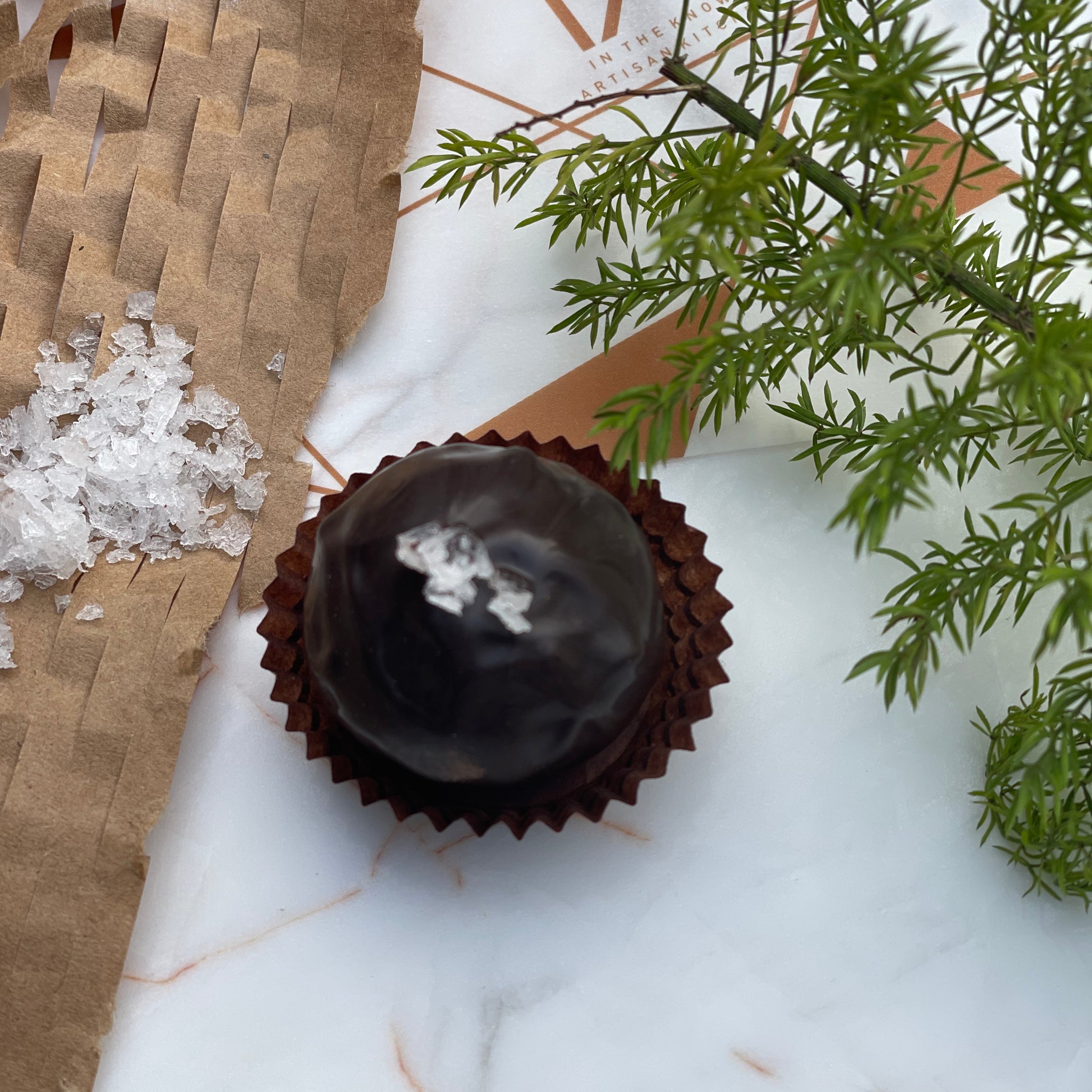 Dark Chocolate Sea Salt Truffles