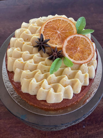 GF Orange Cake with Orange Curd