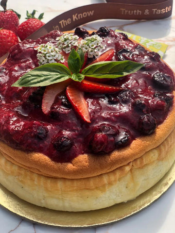 Raspberry Coulis Flan