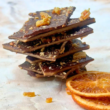 Mandarin & Roasted Almond Toffee Bark